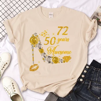  50-летняя футболка на день рождения, женская футболка Y2K, женская уличная одежда harajuku, одежда y2k