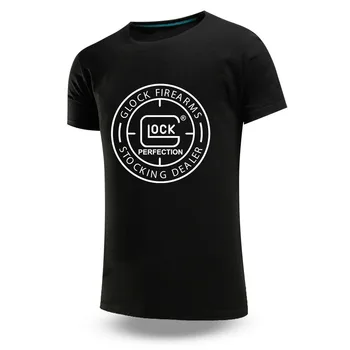  Glock Perfection Shooting 2023, Новые модные мужские свободные повседневные летние футболки из хлопка с короткими рукавами, дышащие топы