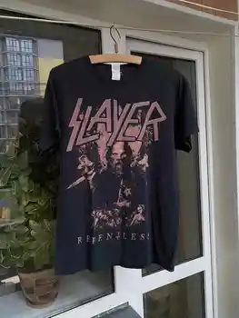  Винтажная Футболка Метал-группы Slayer European Campaign Tour 1990 года выпуска LB7066