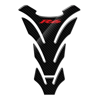  Для Yamaha YZF-R6 Наклейки R6 Tankpad с 3D-карбоновыми наклейками для защиты бака мотоцикла