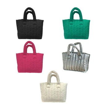  Зимняя женская сумка GD5F, мягкие нейлоновые сумки-тоут, кошельки с хлопковой подкладкой, Корейская легкая Женская сумка