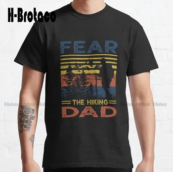  Классическая футболка Fear The Hiking Dad, мужская тренировочная рубашка, высококачественные Милые Элегантные Милые хлопковые футболки с рисунком Каваи