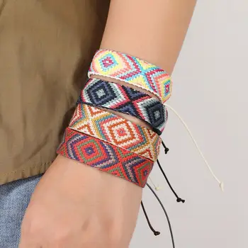  Плетеный браслет ручной работы в стиле ретро из веревки для рук, летнее мужское|женское украшение на запястье