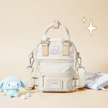  Портмоне Sanrio Cinnamoroll, мини-школьный ранец, маленькая квадратная сумка, сумка для мобильного телефона, сумки через плечо, женские кошельки и сумочки