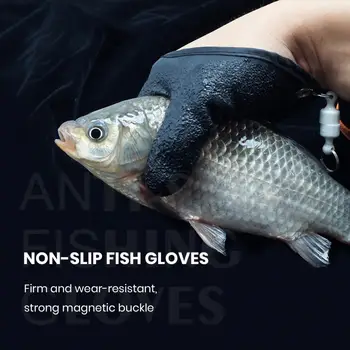  Рыболовная перчатка, 1 шт, Отличная защита от уколов, Шероховатая поверхность, Рыболовный улов, Охотничья рукавица, Аксессуар для рыбалки на открытом воздухе